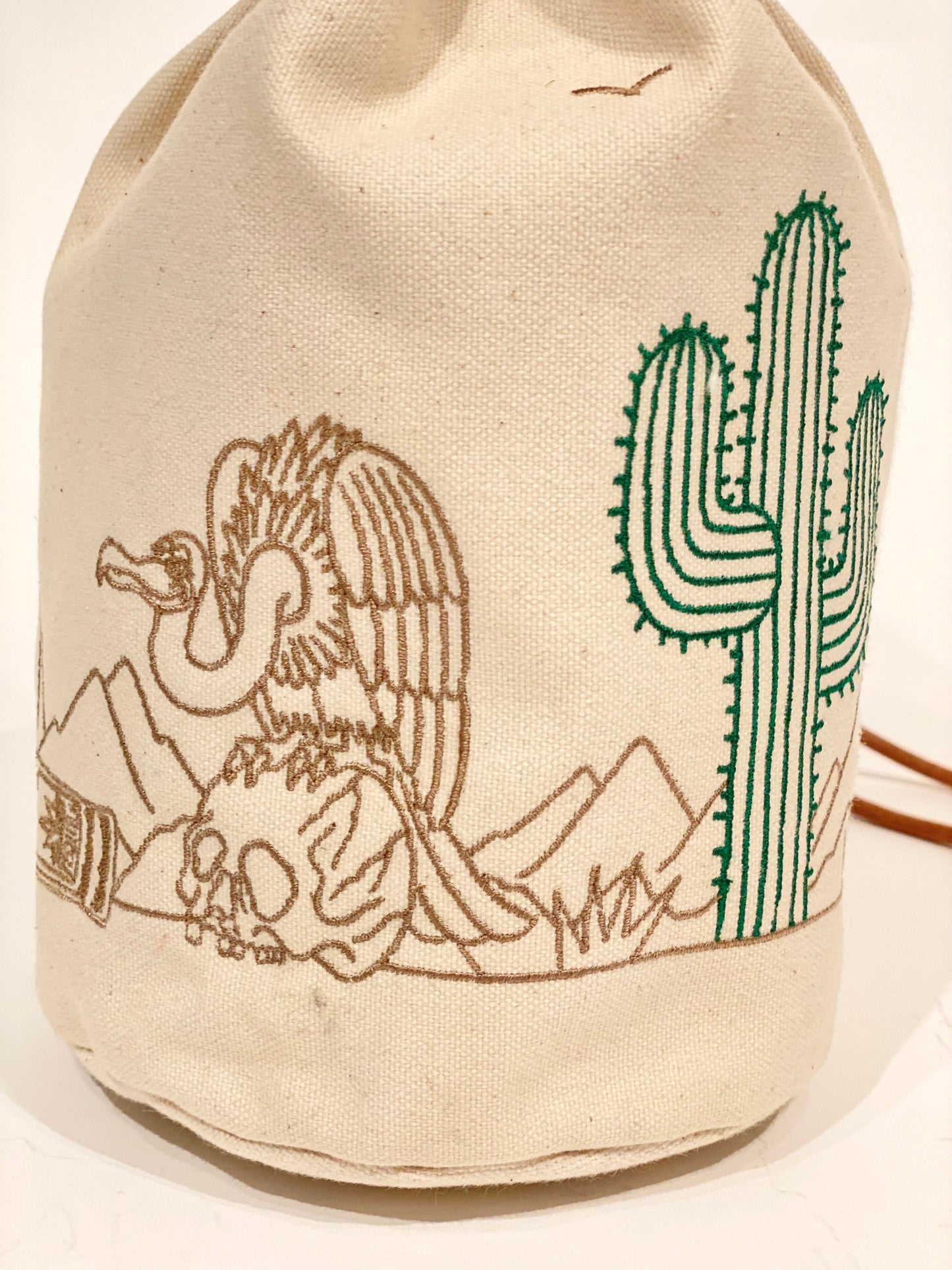 GNUOYP × & Calm キャンバス巾着バッグ