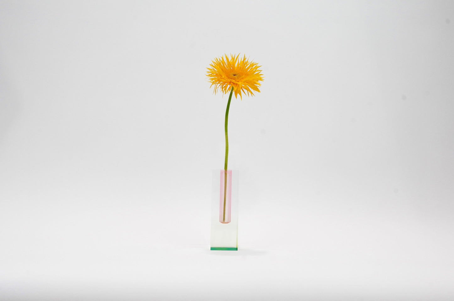 ACRY FLOWER VASE PINK GREEN