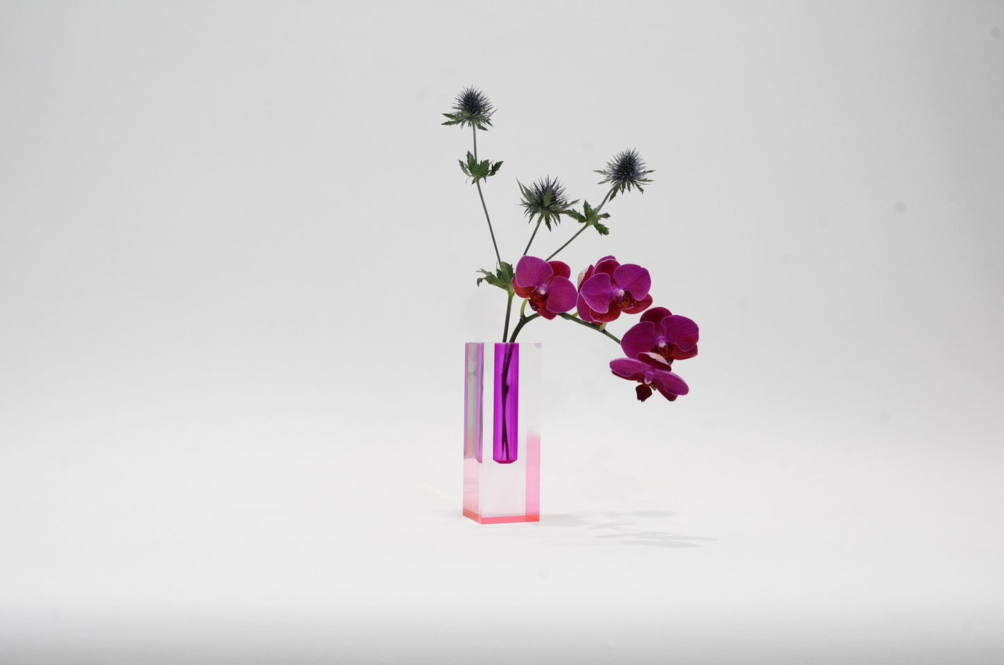 ACRY FLOWER VASE PURPLE PINK