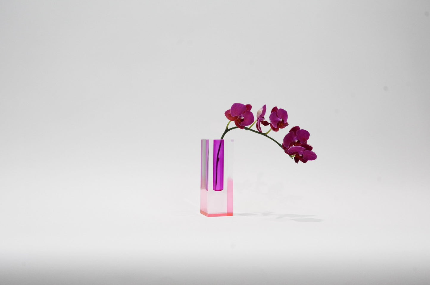 ACRY FLOWER VASE PURPLE PINK