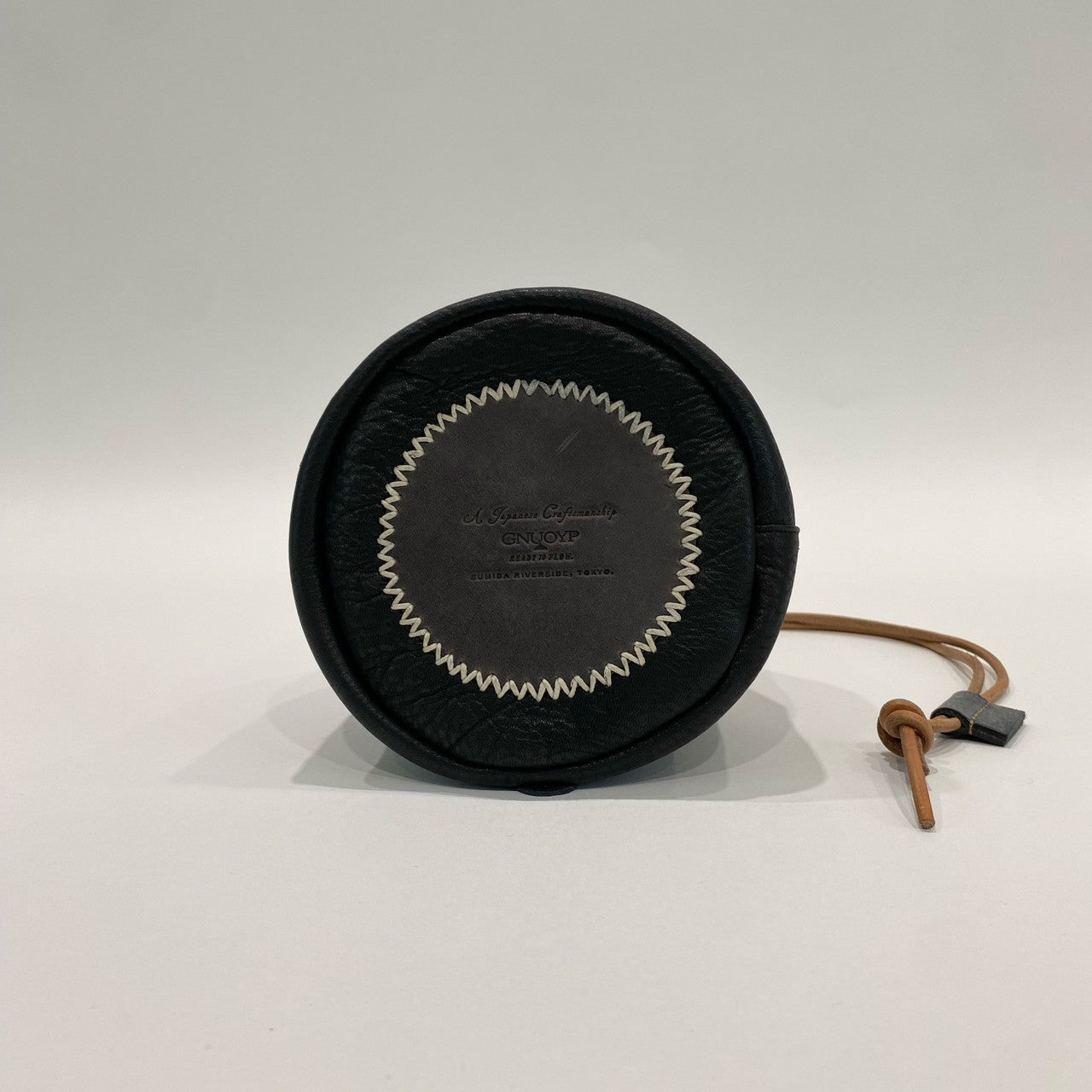 GNUOYP × &Calm   鹿革 巾着バック